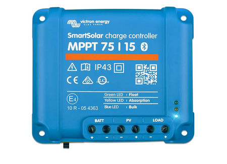 Victron SmartSolar Charge Controller with Built-in Bluetooth - MPPT 75/15 75 Volts, 15 Amps